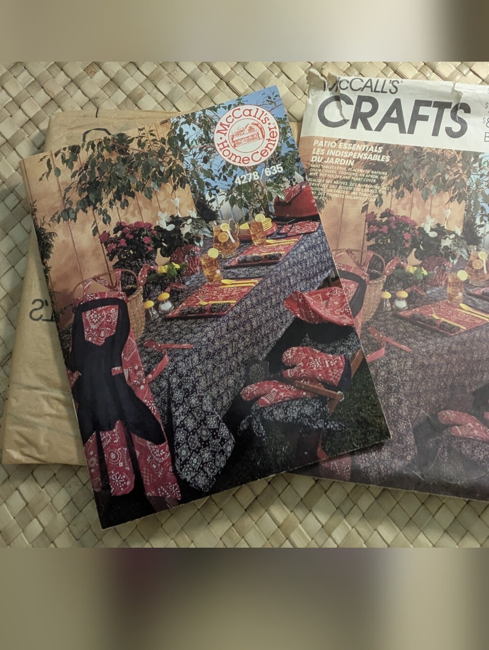 McCall's Crafts Pattern 4278: Patio Essentials - Uncut - Vintage 1980s